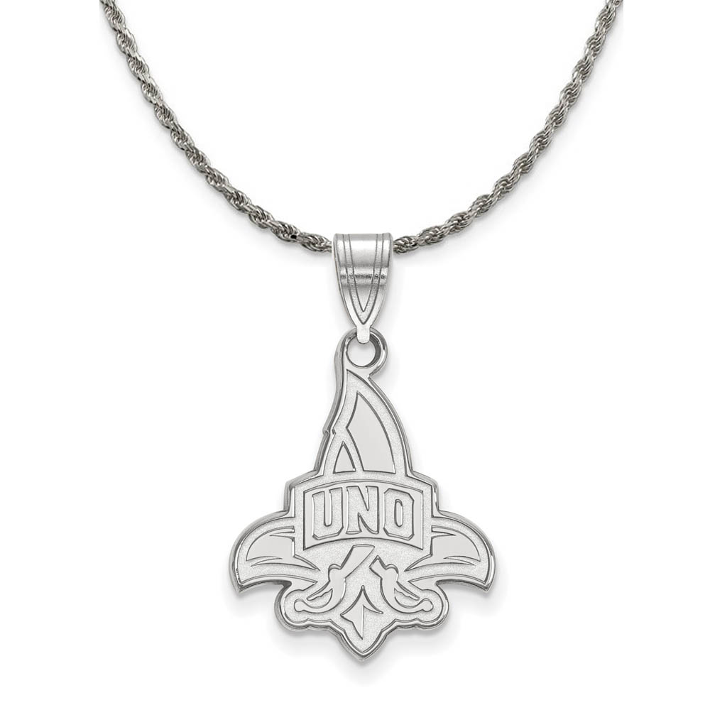 Sterling Silver U. of New Orleans Pendant Necklace