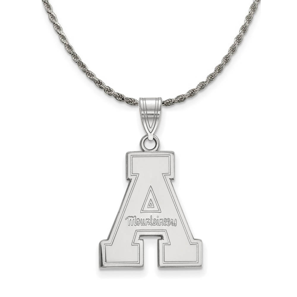 Sterling Silver Appalachian State 'A' Necklace