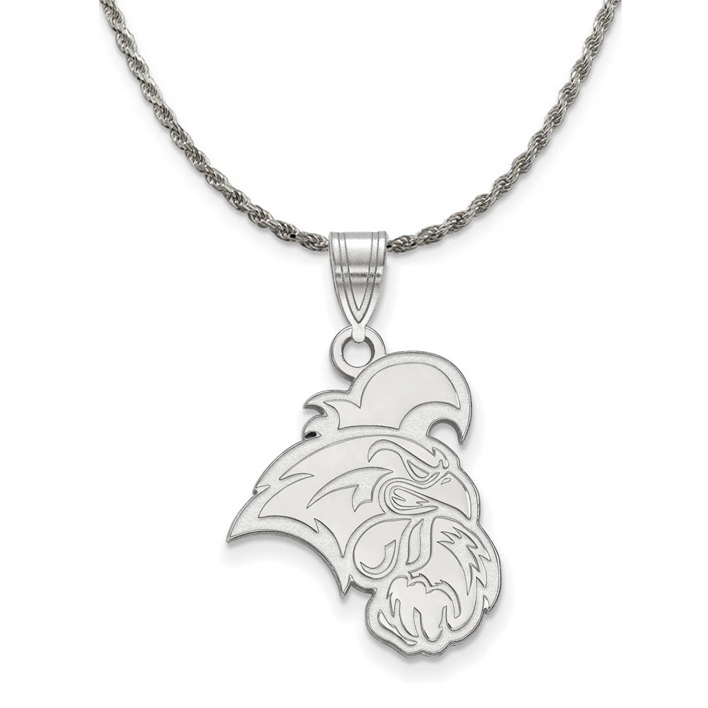 Sterling Silver Coastal Carolina U Lg Logo Pendant Necklace