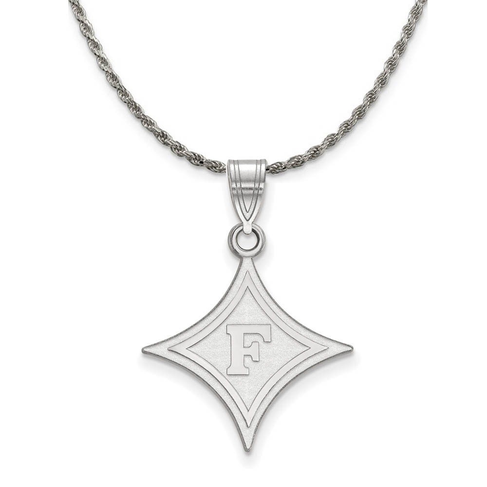 Sterling Silver Furman U Logo Necklace