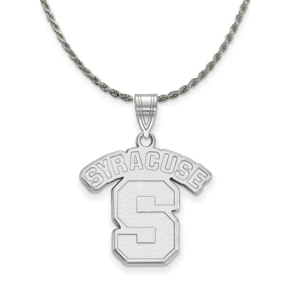 Sterling Silver Syracuse U. Logo Pendant Necklace