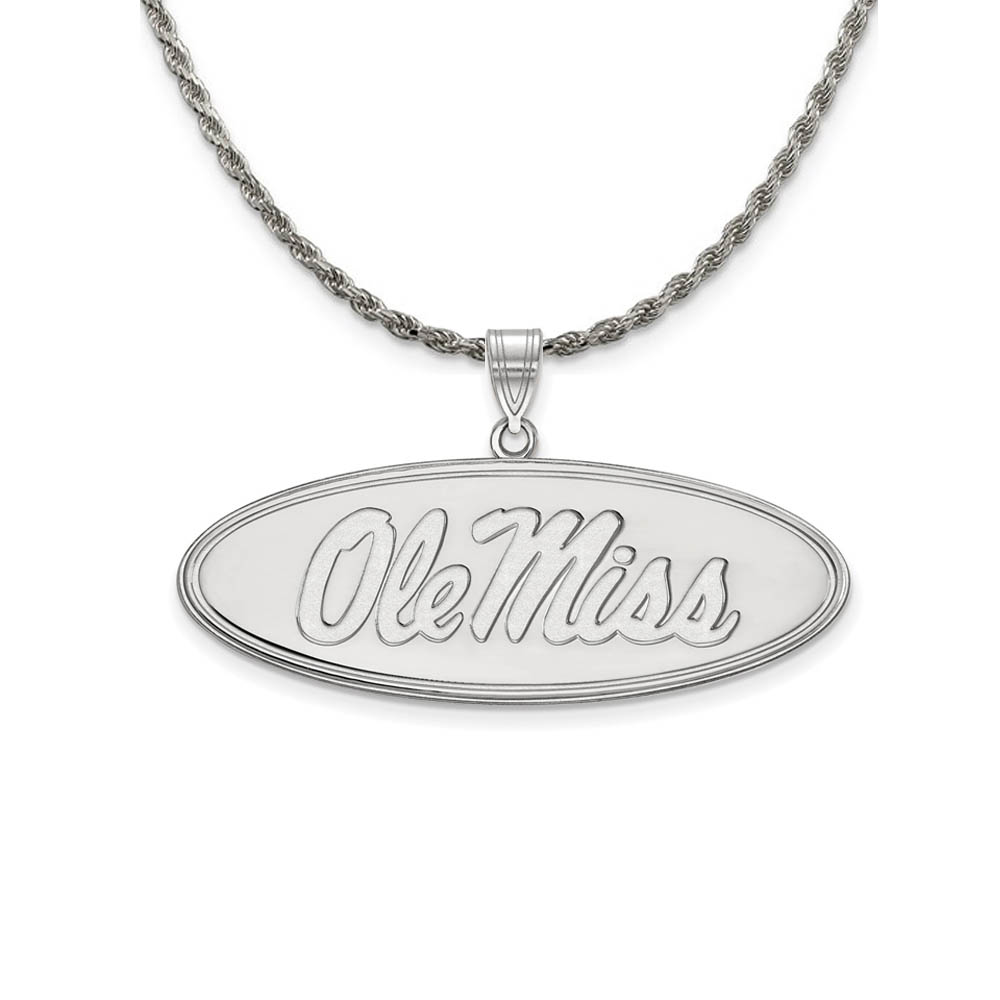 Sterling Silver U. of Mississippi 'Ole Miss' Necklace