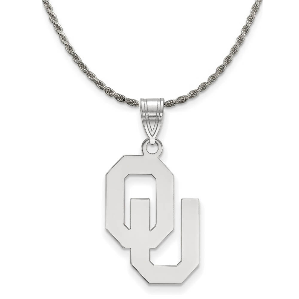 Sterling Silver U. of Oklahoma Pendant Necklace