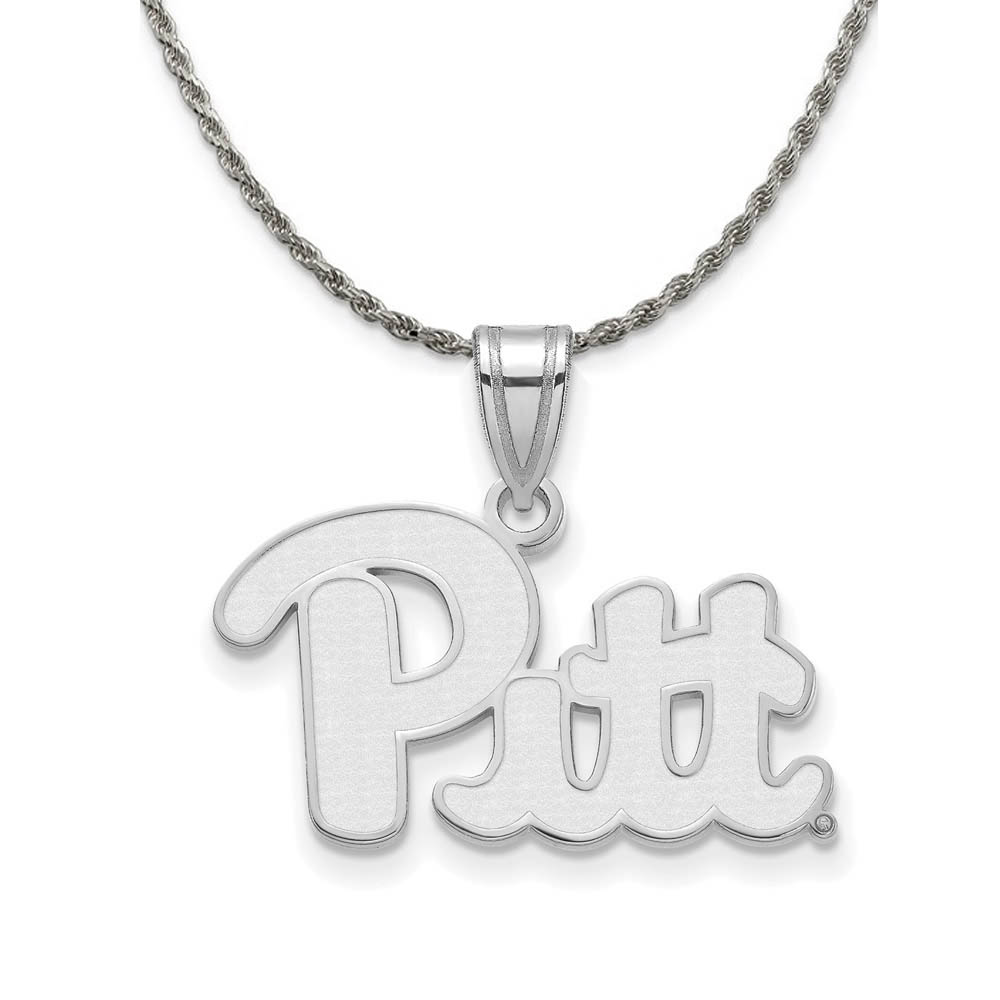 Sterling Silver U. of Pittsburgh 'Pitt' Necklace