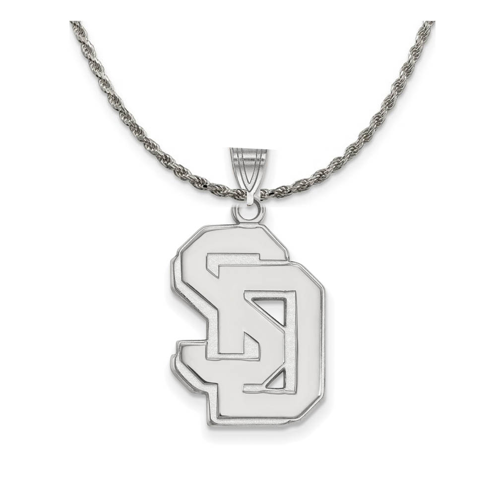 Sterling Silver South Dakota 'SD' Necklace