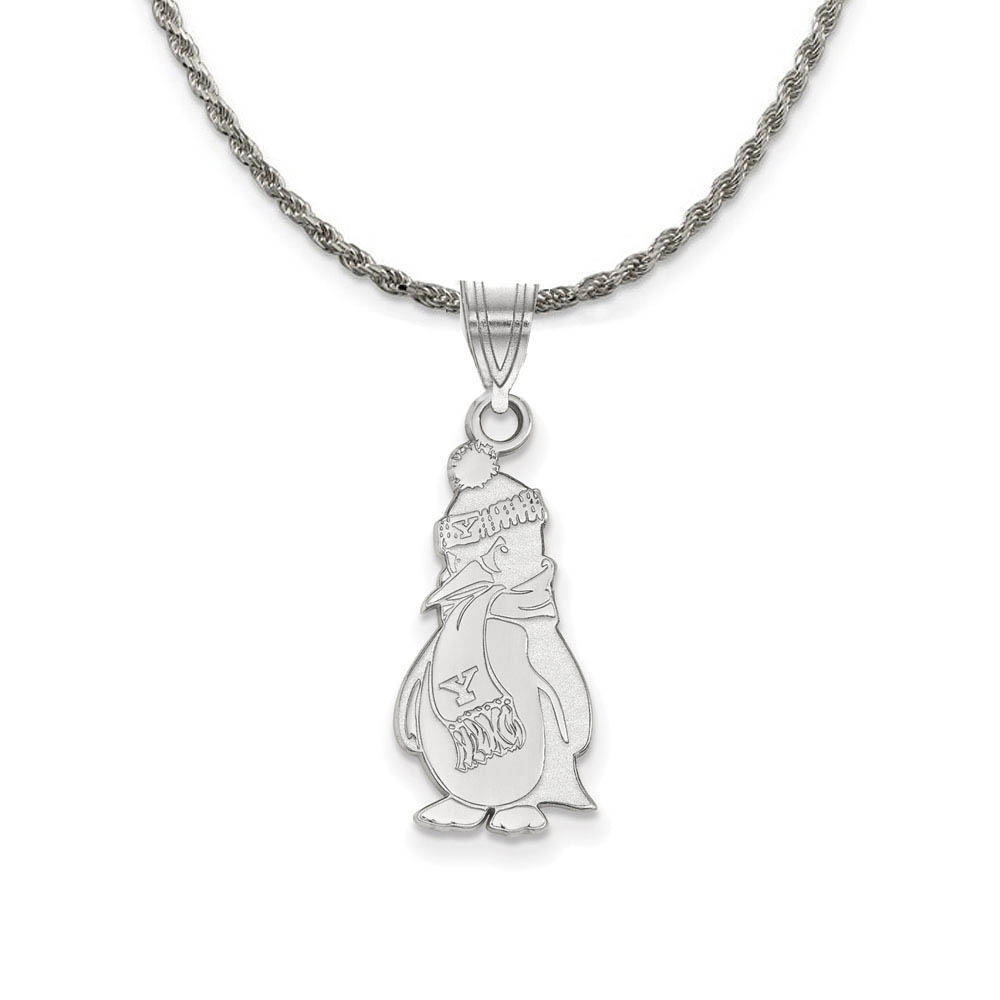Sterling Silver Youngstown State Logo Pendant Necklace
