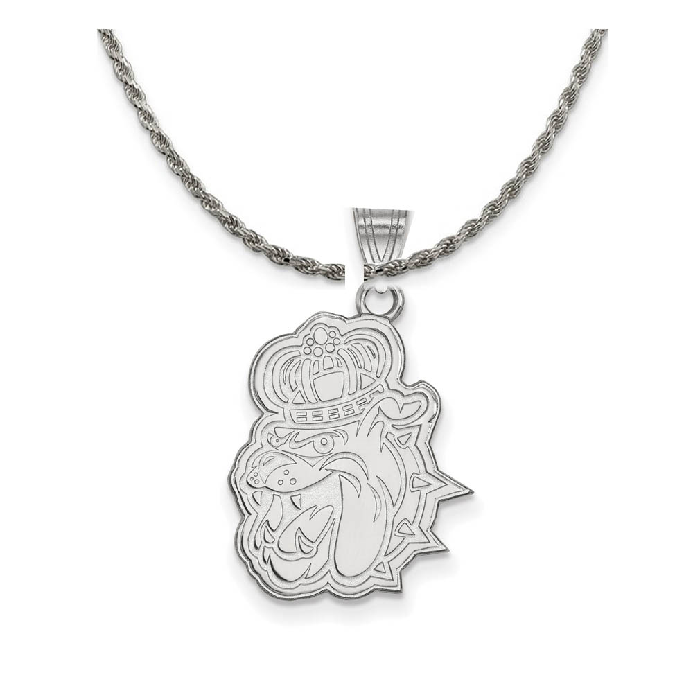 Sterling Silver James Madison U Pendant Necklace