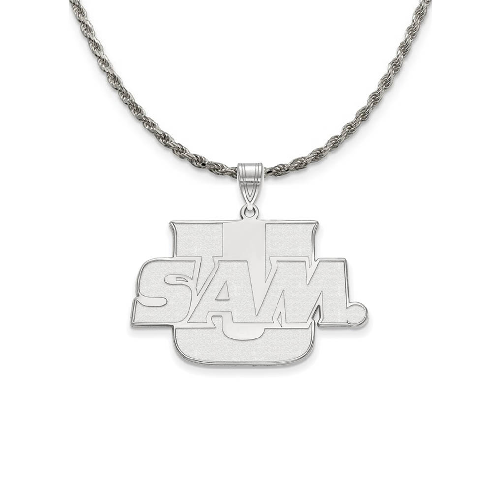 Sterling Silver Samford U. Pendant Necklace