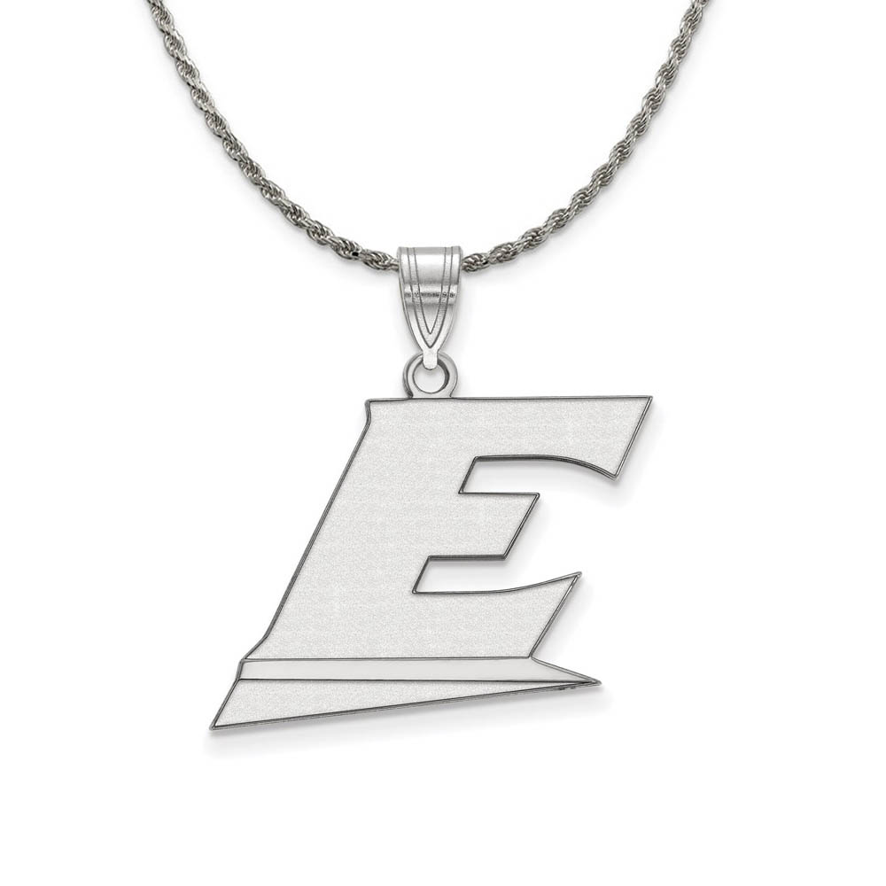 Sterling Silver Eastern Kentucky U Pendant Necklace