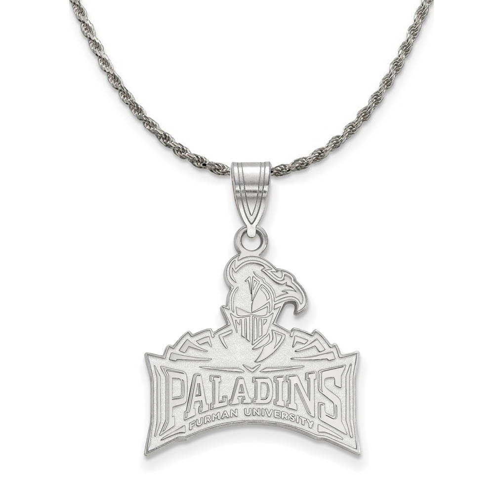 Sterling Silver Furman U Logo Pendant Necklace
