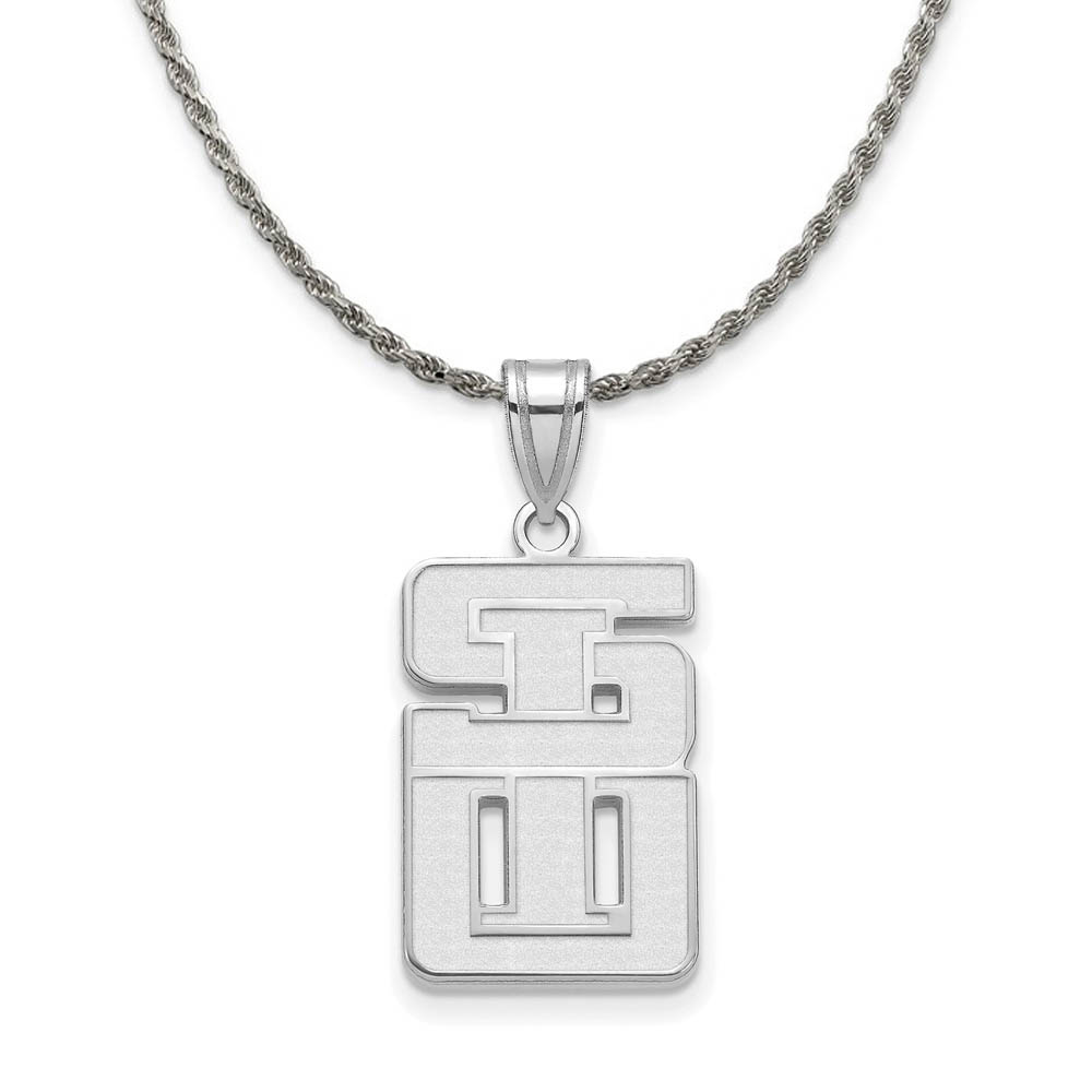 Sterling Silver Southern Illinois U. Pendant Necklace