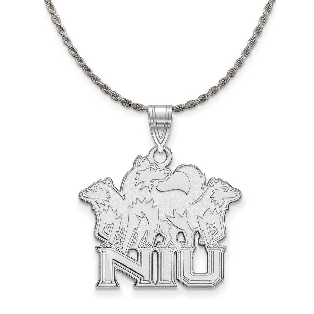 Sterling Silver Northern Illinois U. Huskies Necklace