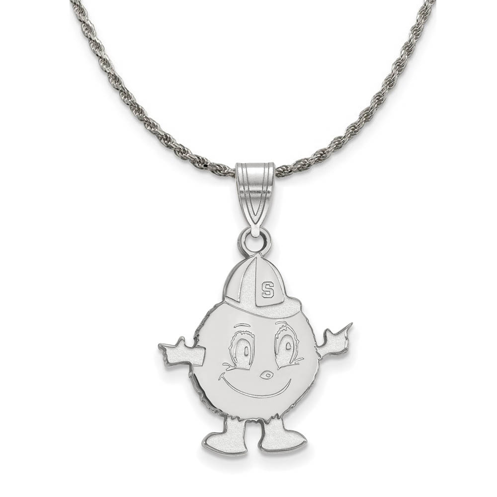 Sterling Silver Syracuse U. Oranges Pendant Necklace