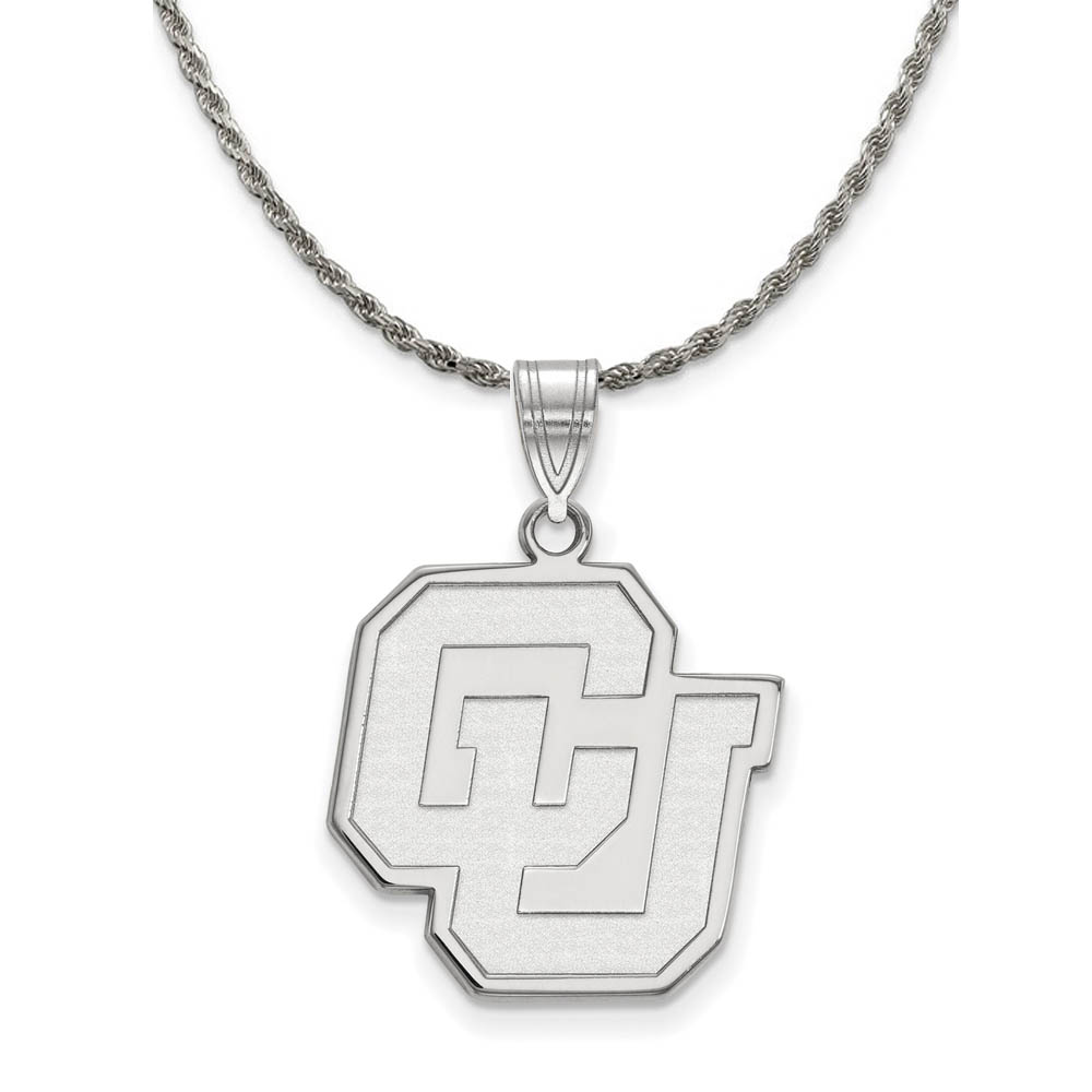 Sterling Silver U. of Colorado Pendant Necklace