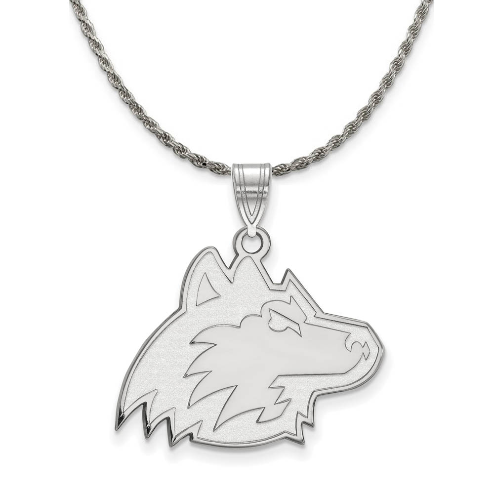 Sterling Silver Northern Illinois U. Pendant Necklace