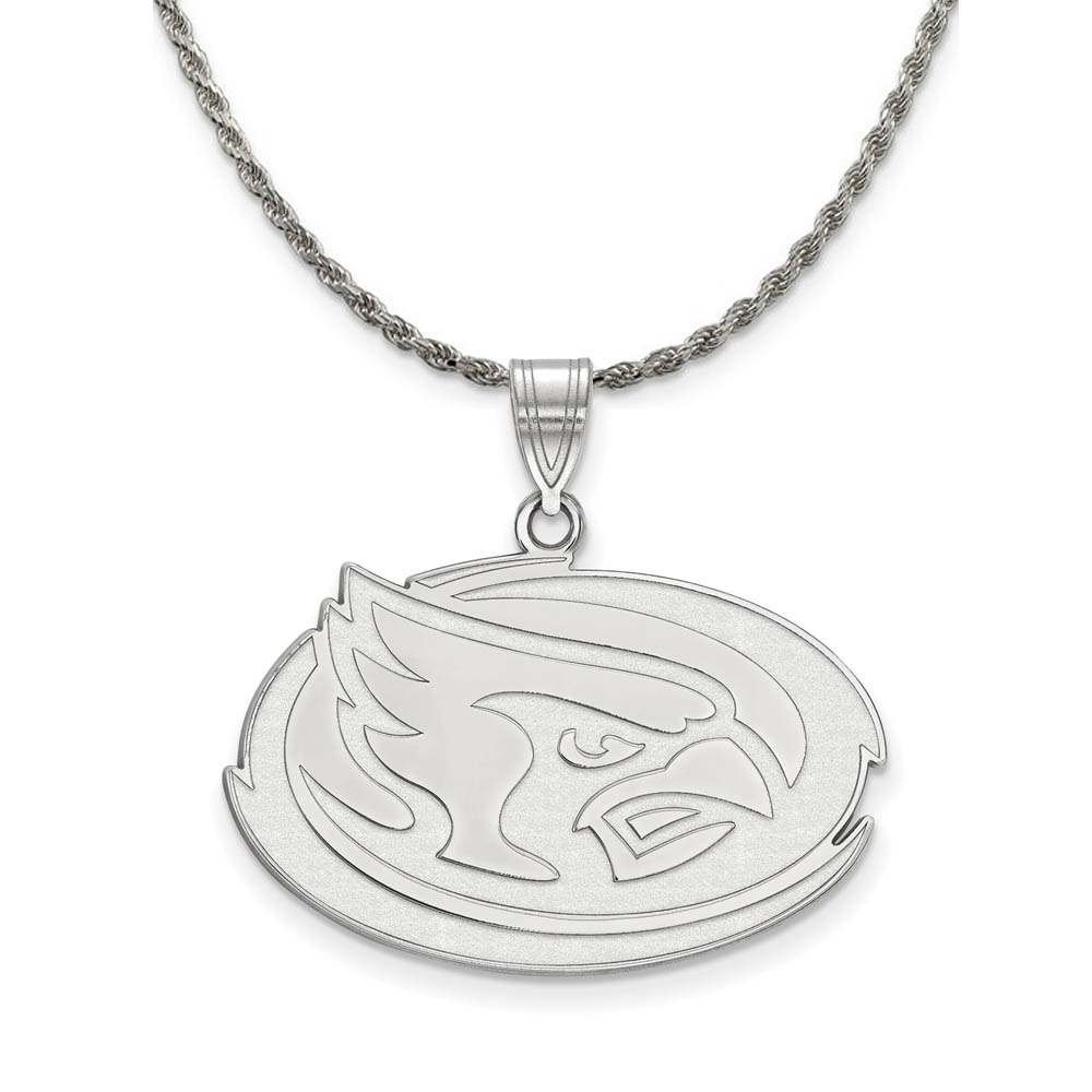 Sterling Silver Iowa State Pendant Necklace