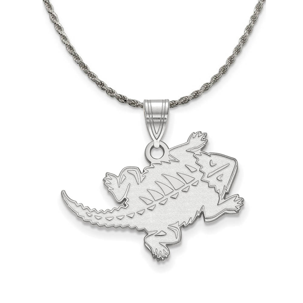 Sterling Silver Texas Christian U. Pendant Necklace