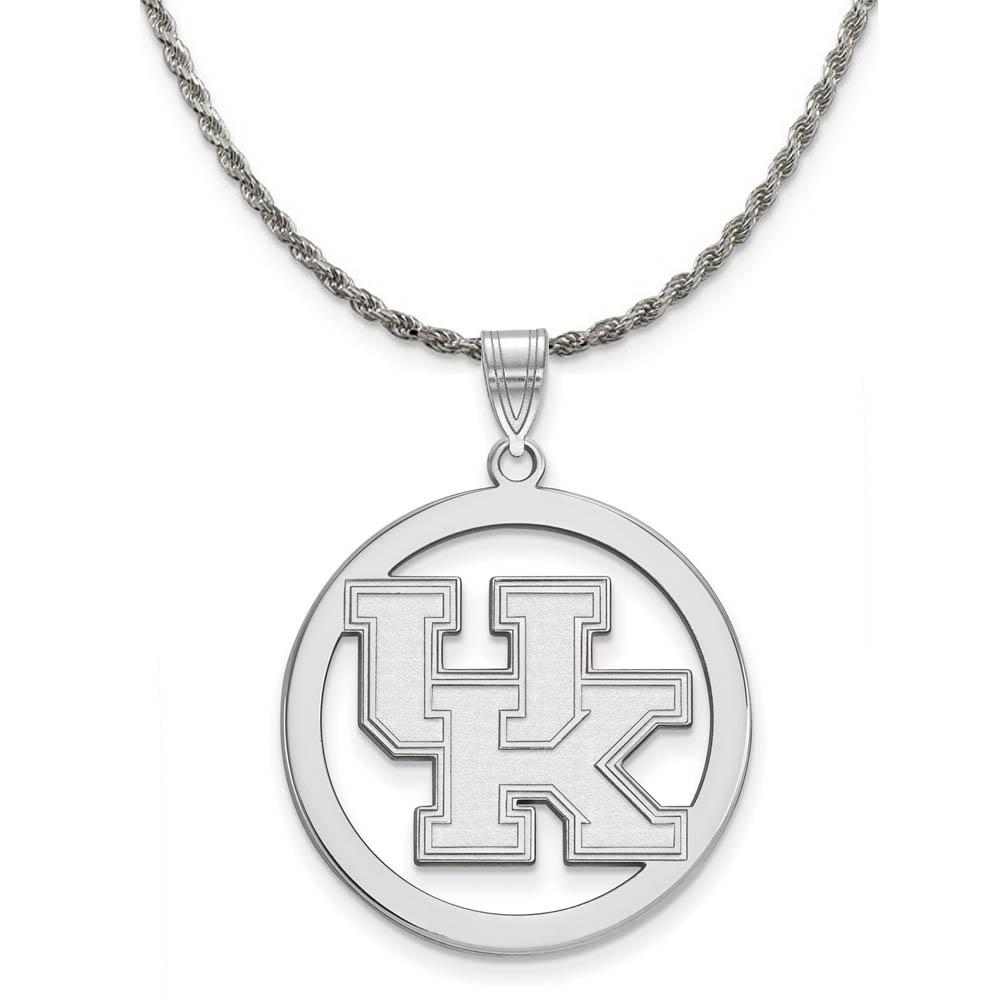Sterling Silver U. of Kentucky Circle Pendant Necklace
