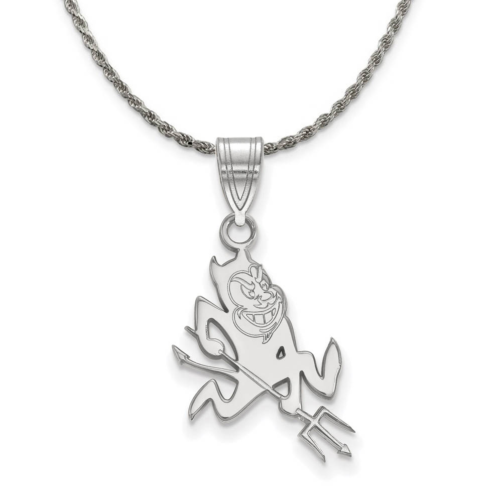 Sterling Silver Arizona State Sun Devils Logo Necklace