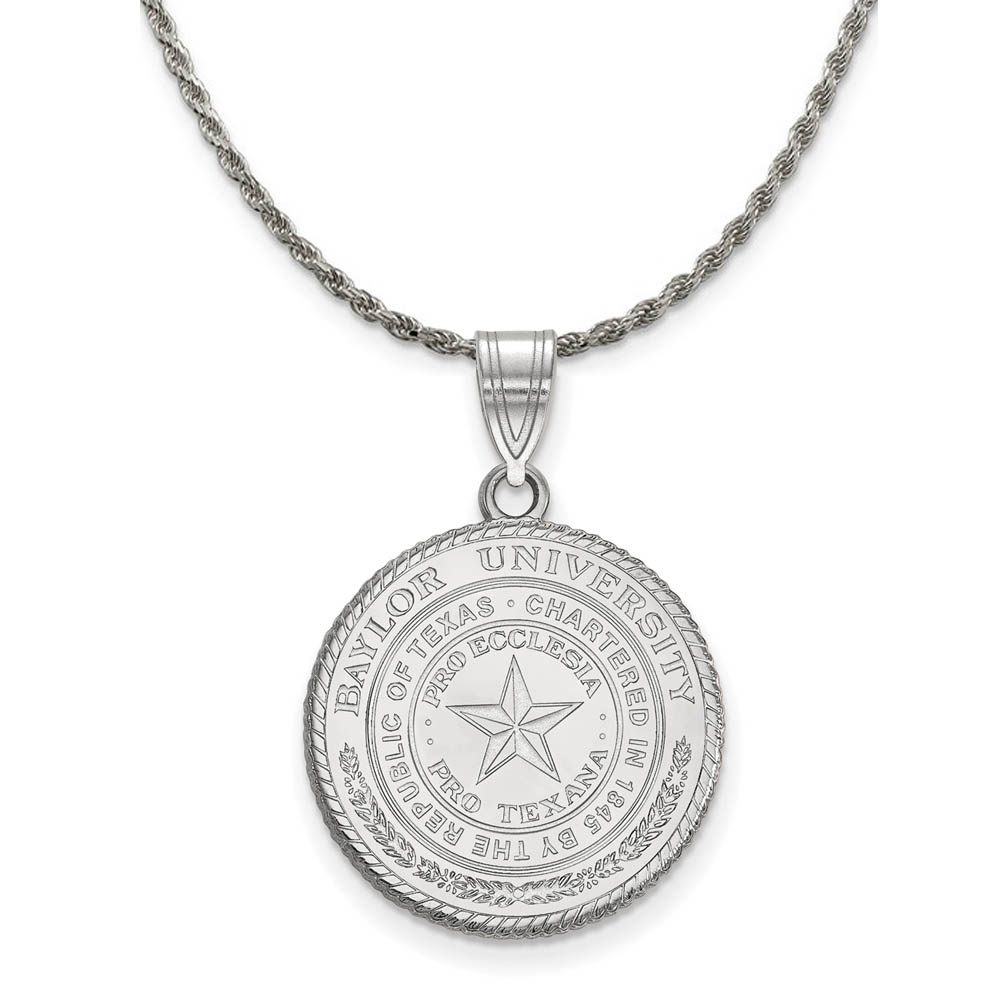 Sterling Silver Baylor U Crest Pendant Necklace