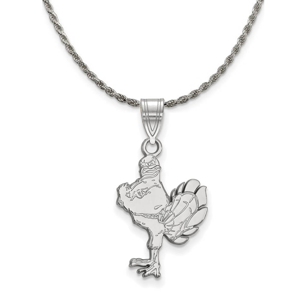 Sterling Silver Virginia Tech Hokies Logo Necklace