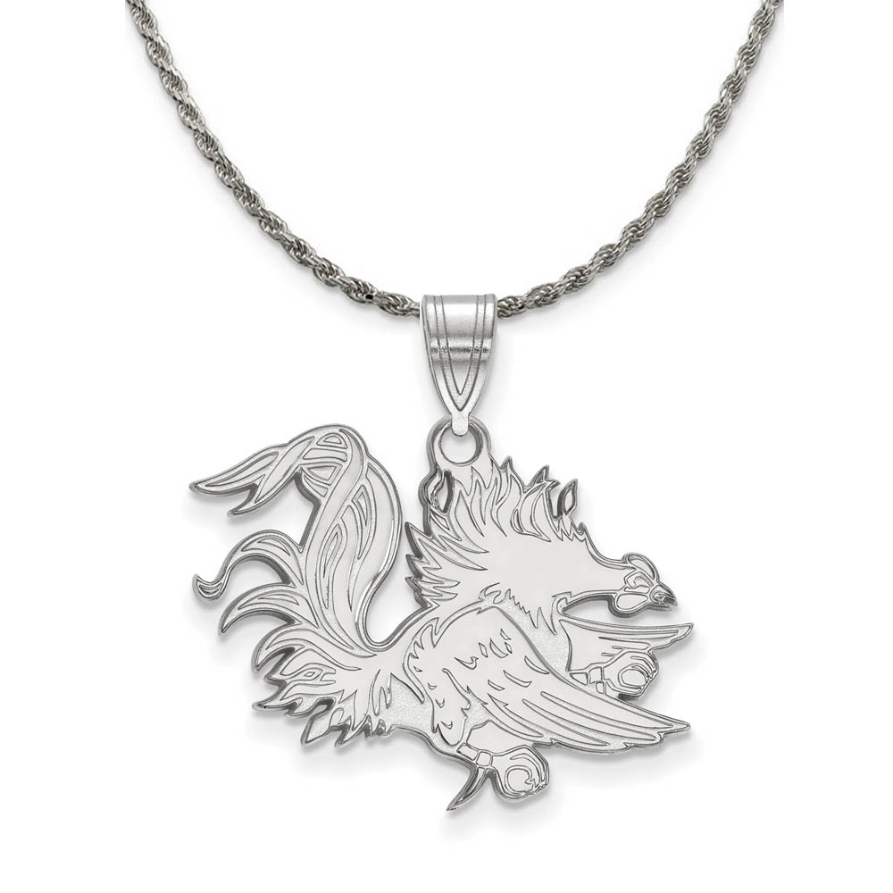 Sterling Silver South Carolina Logo Necklace