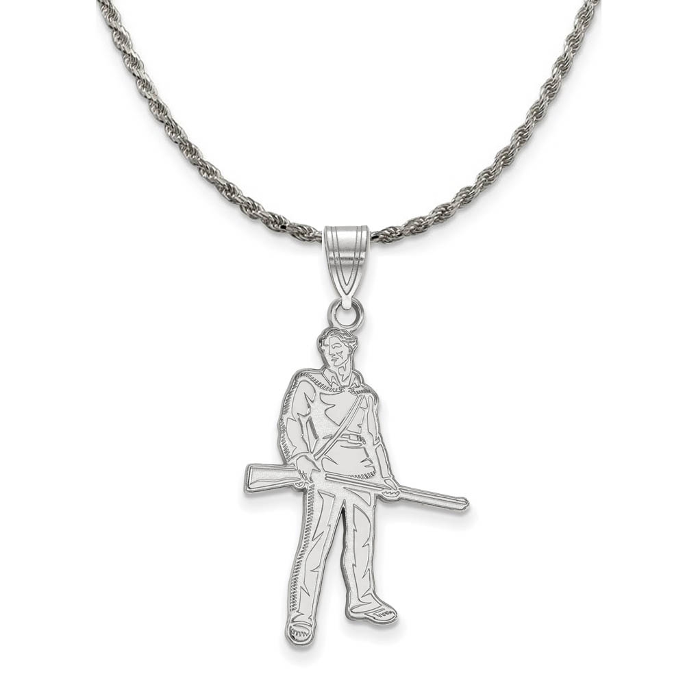 Sterling Silver West Virginia U. Pendant Necklace