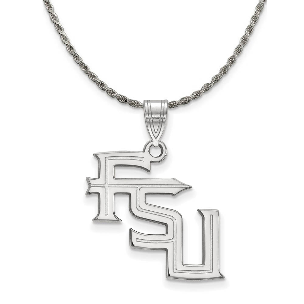 Sterling Silver Florida State 'FSU' Necklace