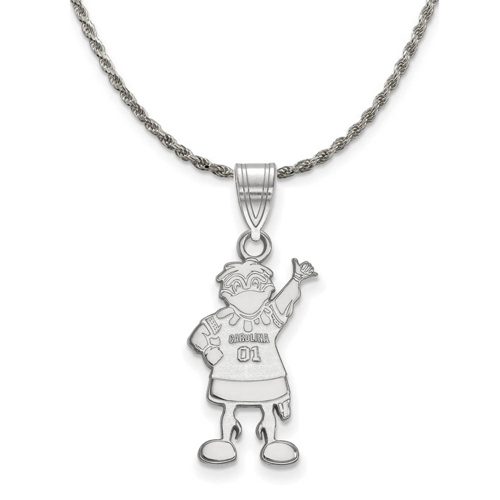 Sterling Silver South Carolina Lg Logo Necklace