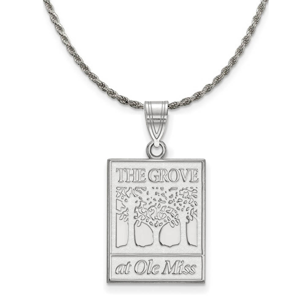 Sterling Silver U. of Mississippi Pendant Necklace