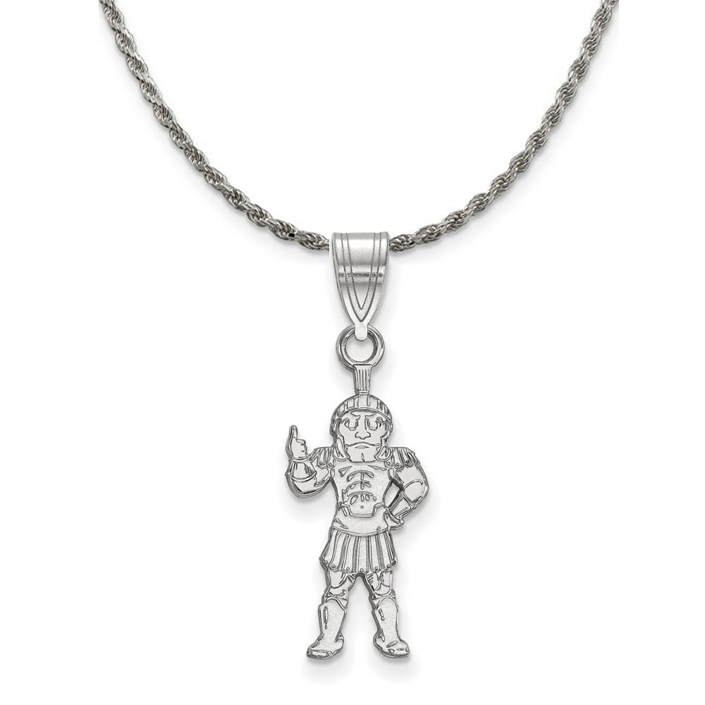 Sterling Silver Michigan State Pendant Necklace