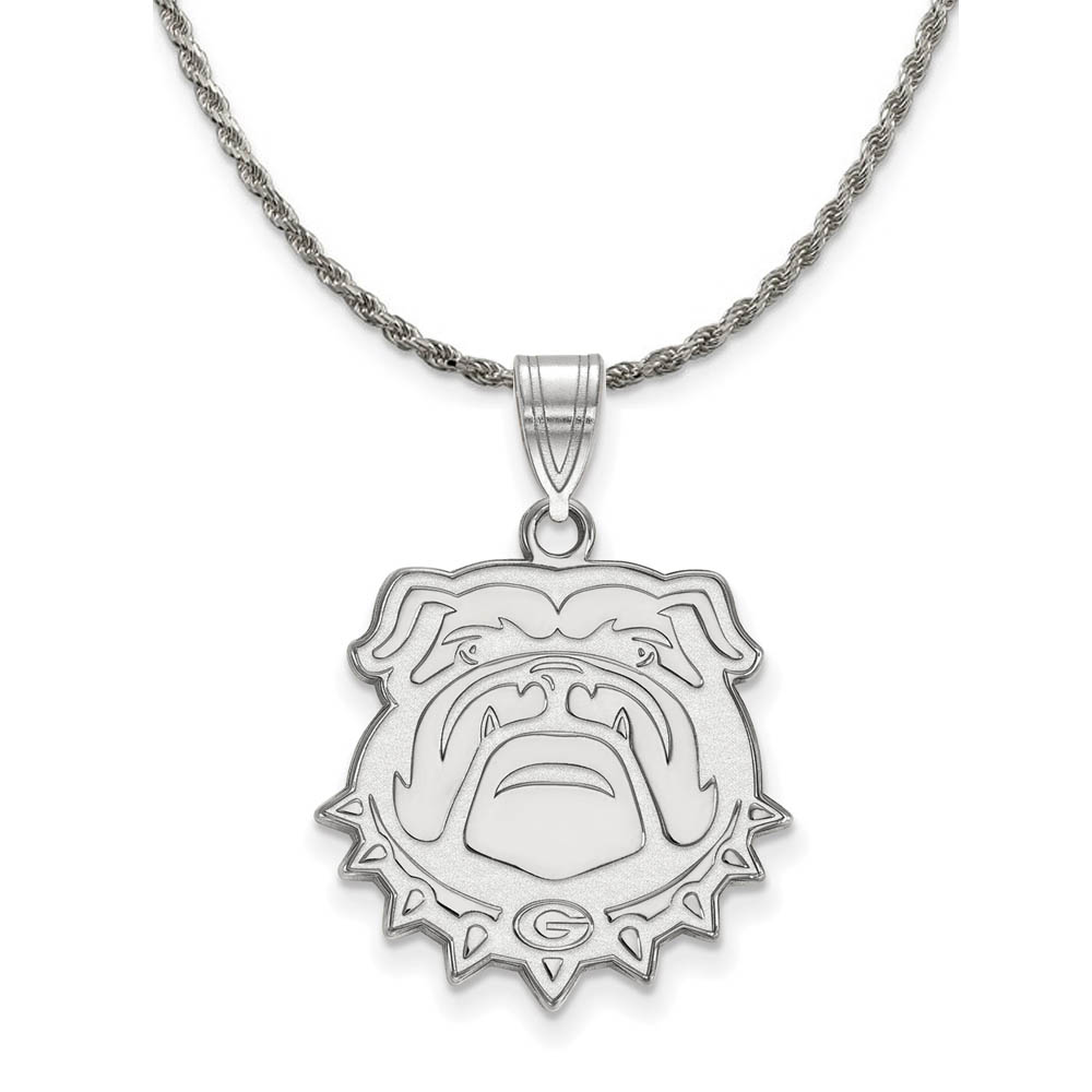 Sterling Silver U. of Georgia Logo Necklace
