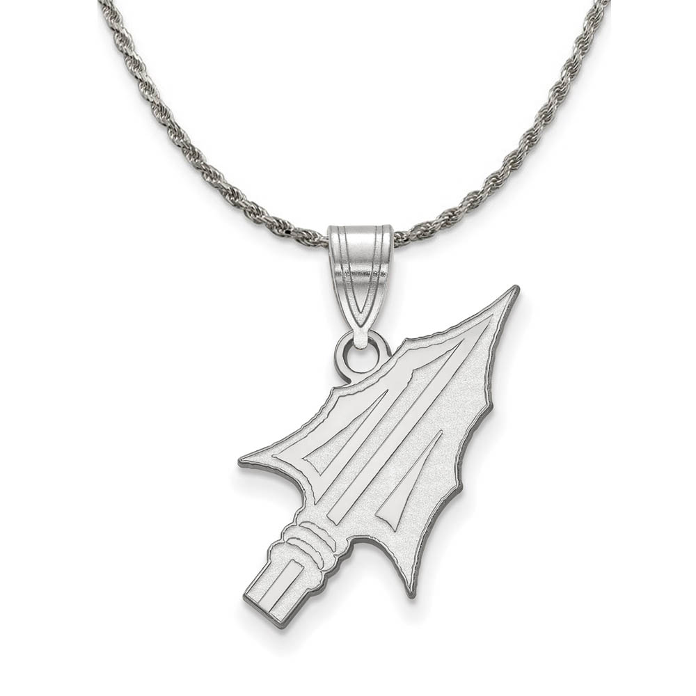 Sterling Silver Florida State Logo Pendant Necklace