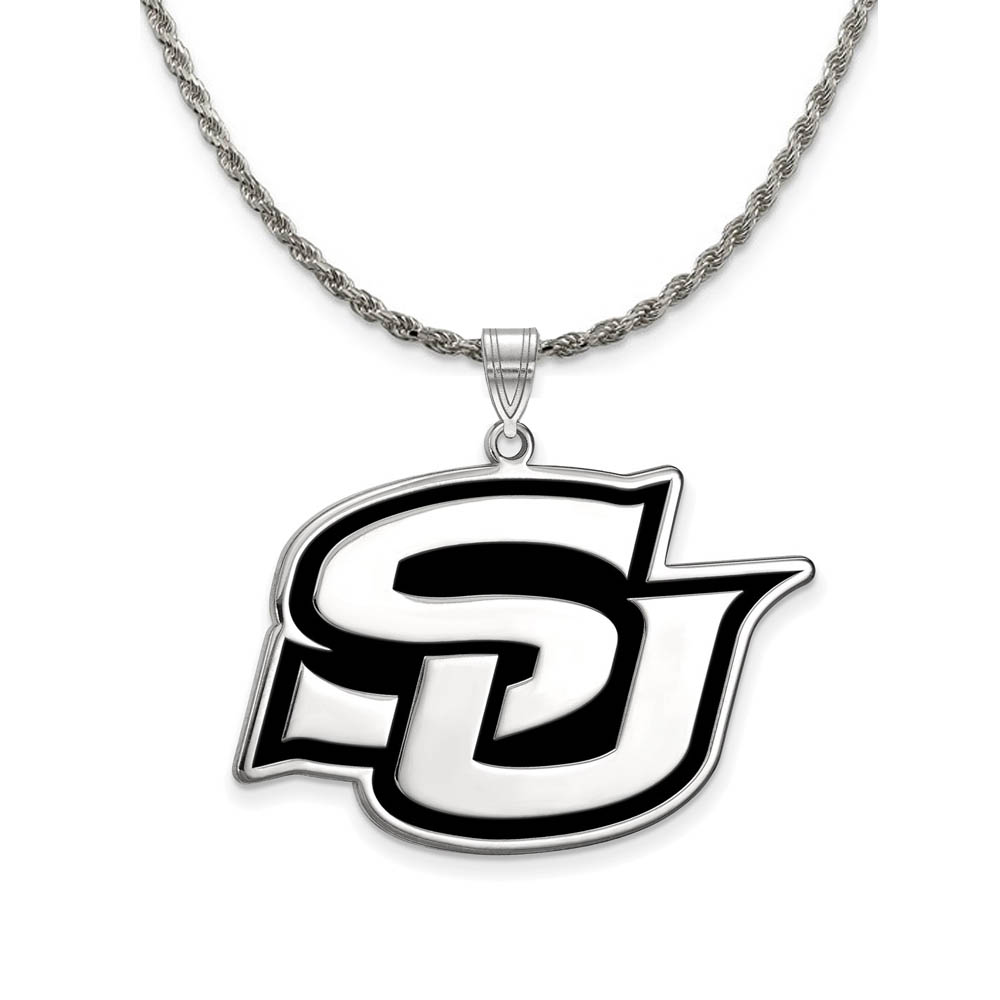Sterling Silver Southern U. Enamel Pendant Necklace