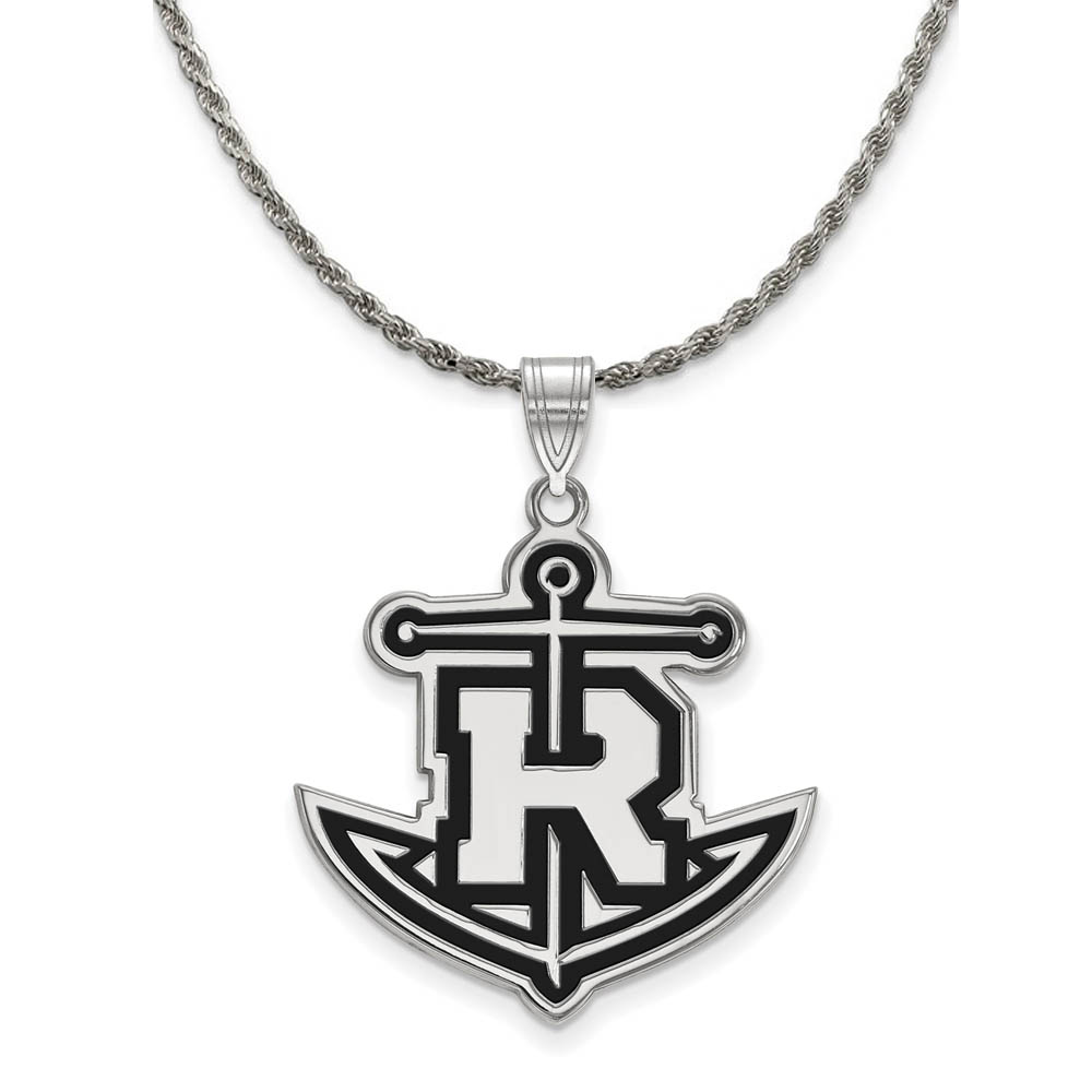 Sterling Silver Rollins College Enamel Pendant Necklace