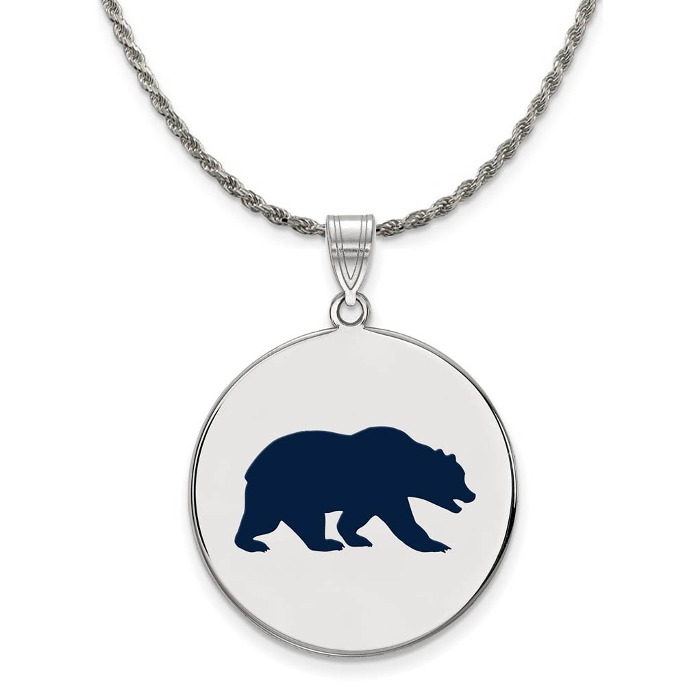 Sterling Silver California Berkeley Enamel Necklace