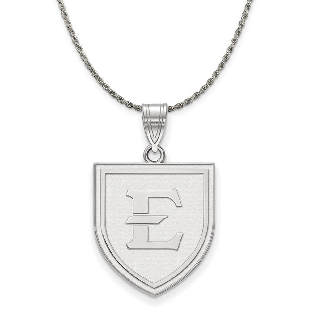 Sterling Silver East Tennessee State Pendant Necklace