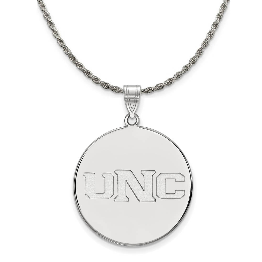 Sterling Silver Northern Colorado Disc Pendant Necklace