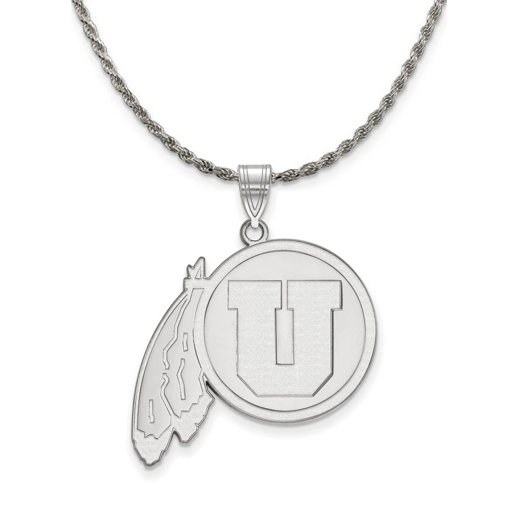 Sterling Silver U. of Utah Pendant Necklace