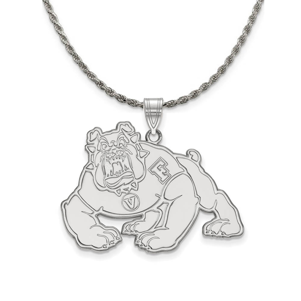 Sterling Silver California State Fresno Pendant Necklace