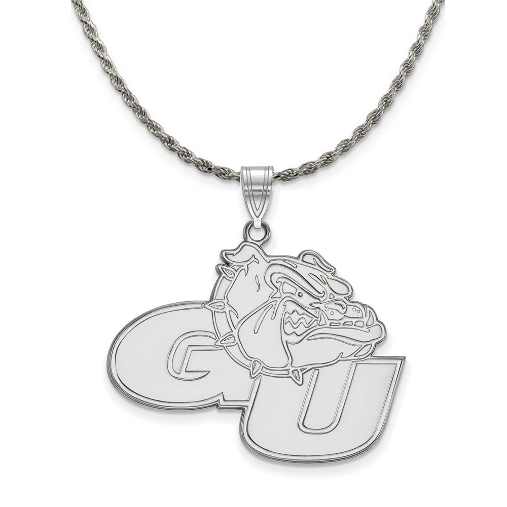 Sterling Silver Gonzaga U Pendant Necklace
