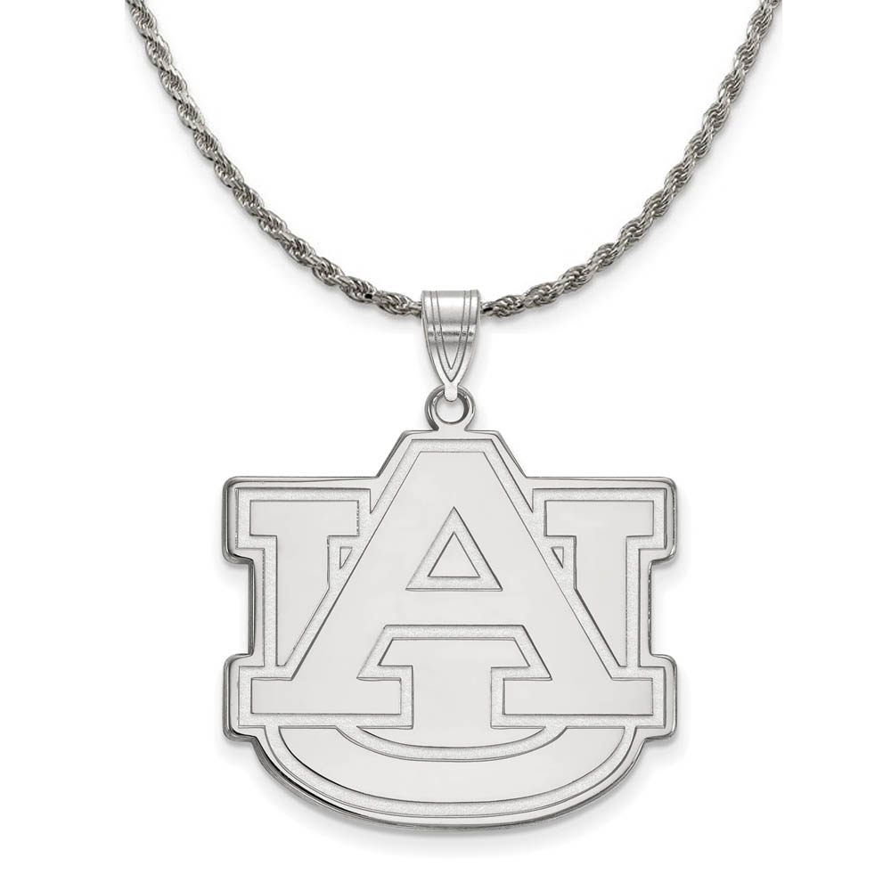 Sterling Silver Auburn U Pendant Necklace