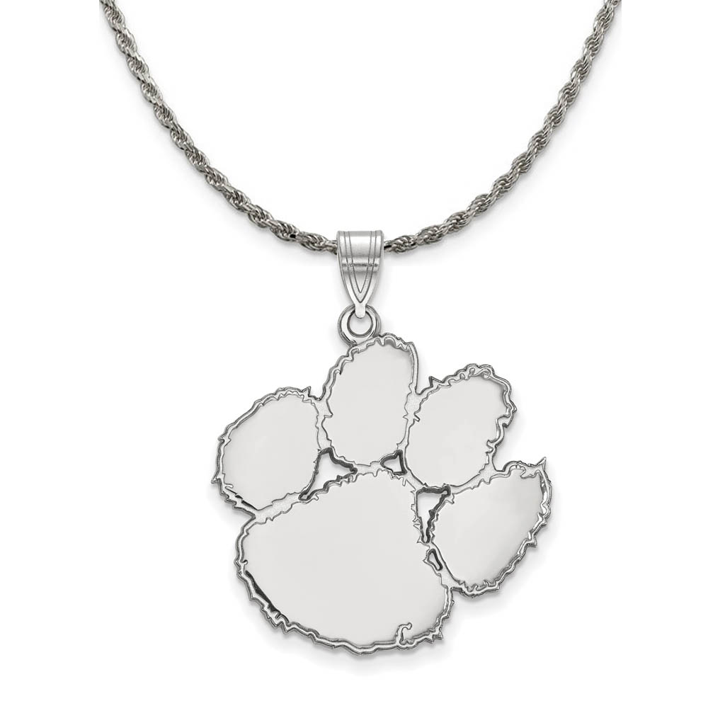 Sterling Silver Clemson U Pendant Necklace