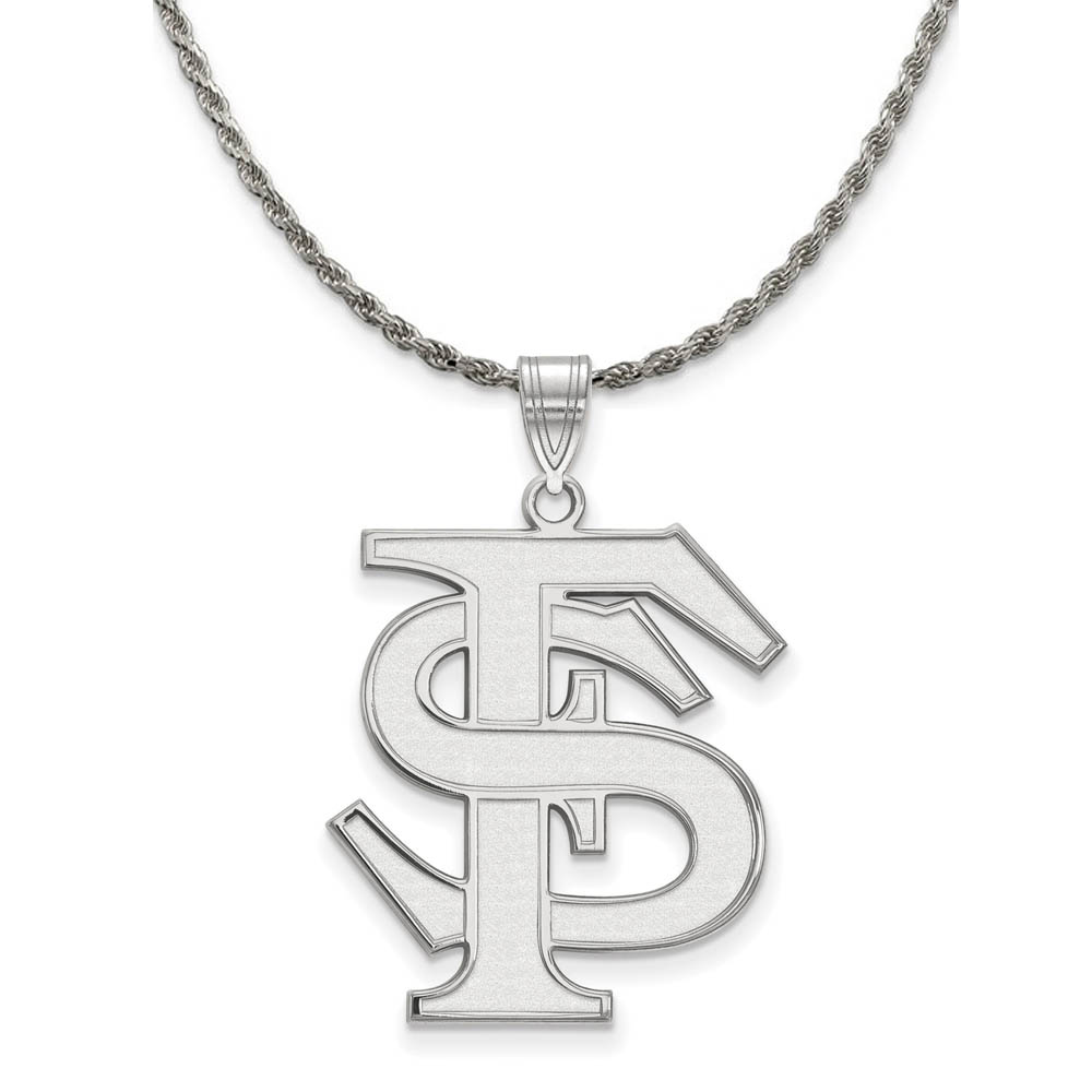 Sterling Silver Florida State Pendant Necklace