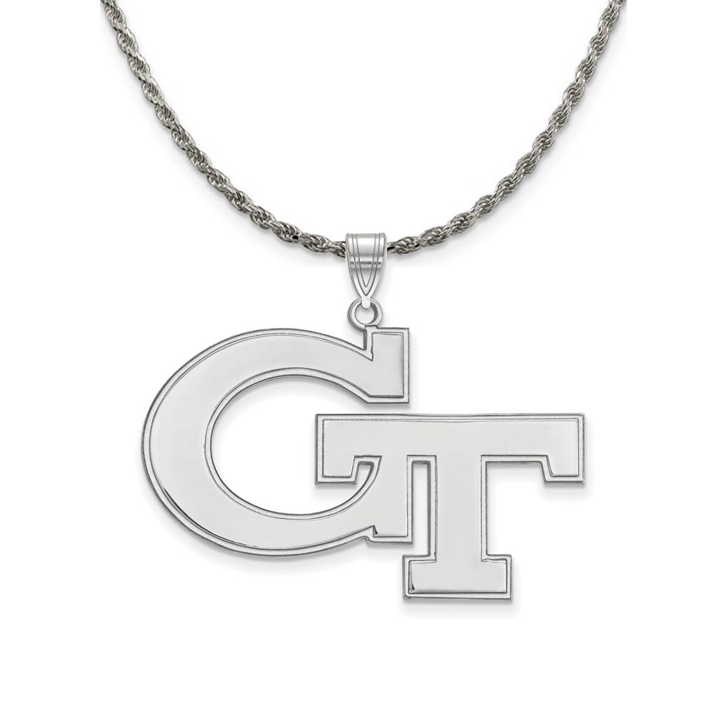 Sterling Silver Georgia Technology Pendant Necklace