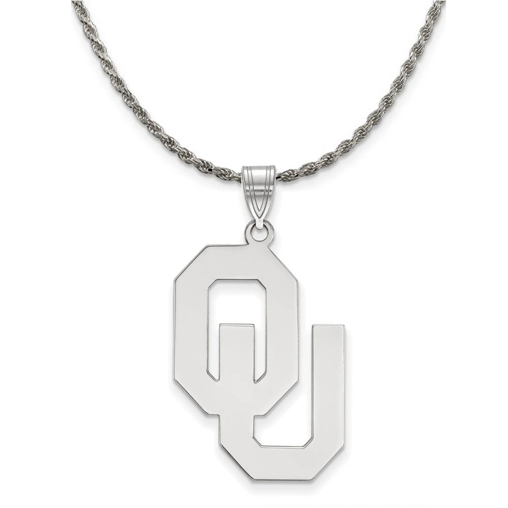 Sterling Silver U. of Oklahoma Pendant Necklace