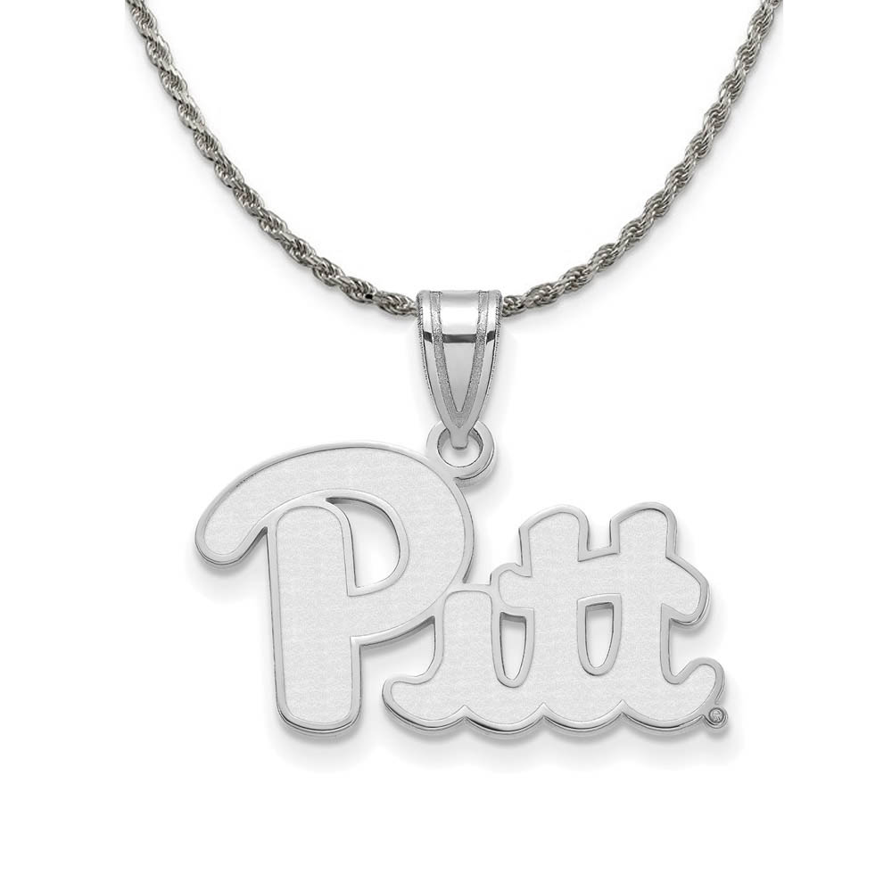 Sterling Silver U. of Pittsburgh Pendant Necklace