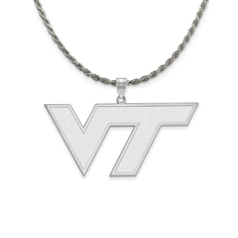 Sterling Silver Virginia Tech Pendant Necklace
