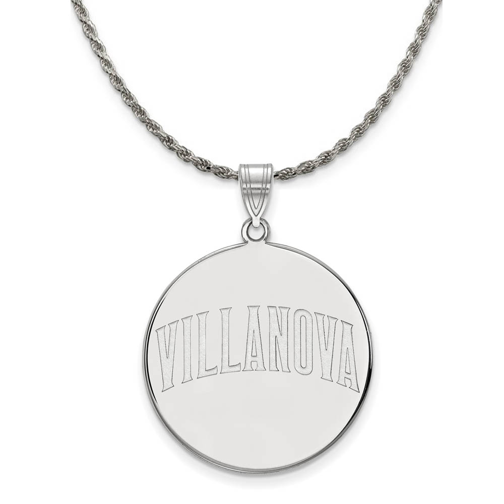 Sterling Silver Villanova U. Disc Pendant Necklace