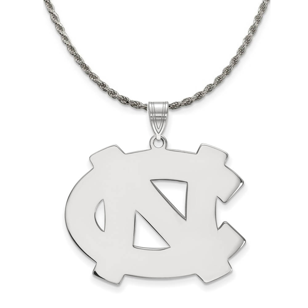 Sterling Silver North Carolina Tar Heels 'NC' Necklace